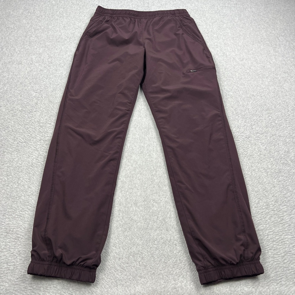 Eddie Bauer Fleece Lined Pants Womens 6 Purple Stretch Outdoor Hiking Joggers